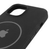 Чохол Silicone Case Full Protective (AA) with MagSafe для Apple iPhone 12 Pro Max (6.7") Чорний / Black