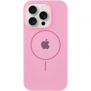 Чохол Silicone Case Full Protective (AA) with MagSafe для Apple iPhone 12 Pro Max (6.7") Рожевий / Light pink