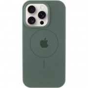 Чохол Silicone Case Full Protective (AA) with MagSafe для Apple iPhone 12 Pro Max (6.7") Зелений / Pine green
