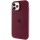 Чехол Silicone Case Full Protective (AA) with MagSafe для Apple iPhone 12 Pro Max (6.7") Бордовый / Plum