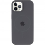 Чехол Silicone Case Full Protective (AA) with MagSafe для Apple iPhone 12 Pro Max (6.7") Серый / Dark Gray