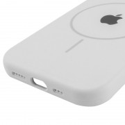 Чехол Silicone Case Full Protective (AA) with MagSafe для Apple iPhone 14 Plus (6.7") Белый / White