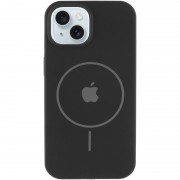 Чехол Silicone Case Full Protective (AA) with MagSafe для Apple iPhone 14 Plus (6.7") Черный / Black