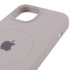 Чохол Silicone Case Full Protective (AA) with MagSafe для Apple iPhone 15 Plus (6.7") Сірий / Light Grey