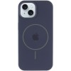 Чехол Silicone Case Full Protective (AA) с MagSafe для Apple iPhone 15 Plus (6.7") Темно-синий / Midnight blue
