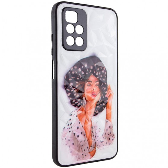 TPU+PC чохол Prisma Ladies для Xiaomi Redmi 10 Girl in a hat