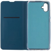 Кожаный чехол-книга GETMAN Elegant для Samsung Galaxy A04e (Синий)