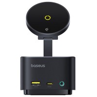 БЗП+HUB Baseus MagPro Series II 7-in-1 (USB-C to HDMI 4K 60Hz+2USB-А+2C+1SD/TF) (B000729001) Cosmic Black