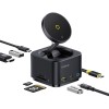 Компактний БЗП+HUB Baseus MagPro Series II 7-in-1 в чорному кольорі