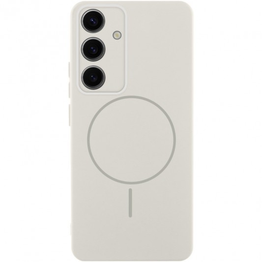 Чохол Silicone Cover Lakshmi Full Camera (AA) with MagFit для Samsung Galaxy S23 FE Білий / White