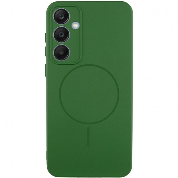 Чохол Silicone Cover Lakshmi Full Camera (AA) with MagFit для Samsung Galaxy S23 FE Зелений / Dark green