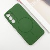 Чохол Silicone Cover Lakshmi Full Camera (AA) with MagFit для Samsung Galaxy S23 FE Зелений / Dark green