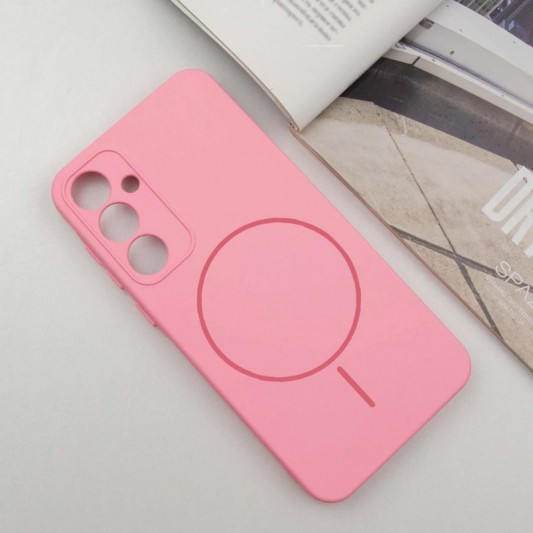 Чохол Silicone Cover Lakshmi Full Camera (AA) with MagFit для Samsung Galaxy S23 FE Рожевий / Light pink - зображення 1 