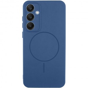 Чехол Silicone Cover Lakshmi Full Camera (AA) with MagFit для Samsung Galaxy S23 FE Синий / Navy blue