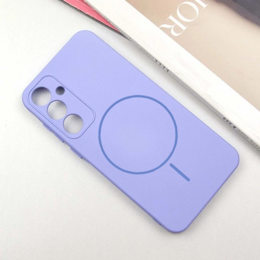 Чохол Silicone Cover Lakshmi Full Camera (AA) with MagFit для Samsung Galaxy S23 FE Бузковий / Dasheen - зображення 1 