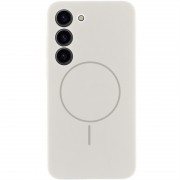Чехол Silicone Cover Lakshmi Full Camera (AA) with MagFit для Samsung Galaxy S23 Белый / White