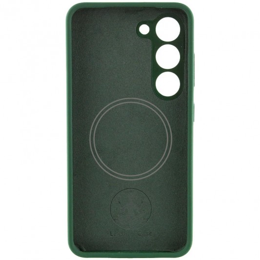 Чехол Silicone Cover Lakshmi Full Camera (AA) with MagFit для Samsung Galaxy S23 Зеленый / Dark green - изображение 1