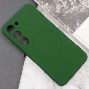 Чехол Silicone Cover Lakshmi Full Camera (AA) with MagFit для Samsung Galaxy S23 Зеленый / Dark green