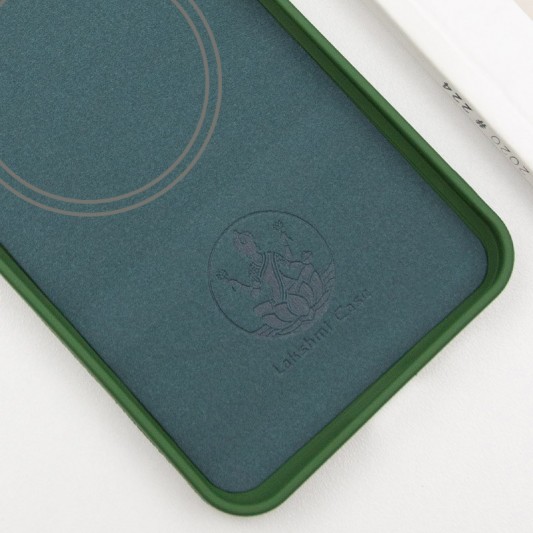 Чехол Silicone Cover Lakshmi Full Camera (AA) with MagFit для Samsung Galaxy S23 Зеленый / Dark green - изображение 3