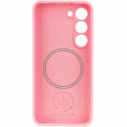 Чехол Silicone Cover Lakshmi Full Camera (AA) with MagFit для Samsung Galaxy S23 Розовый / Light pink
