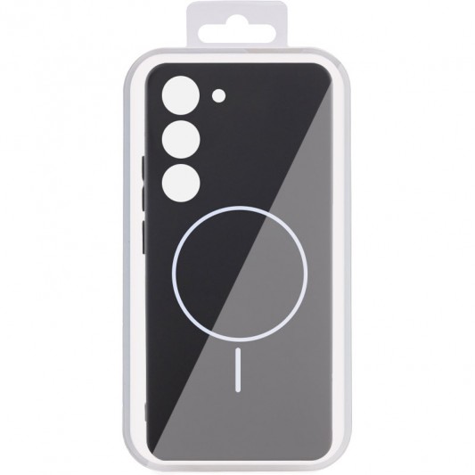 Чехол Silicone Cover Lakshmi Full Camera (AA) with MagFit для Samsung Galaxy S23 Черный / Black - изображение 3