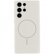 Чехол Silicone Cover Lakshmi Full Camera (AA) with MagFit для Samsung Galaxy S23 Ultra Белый / White