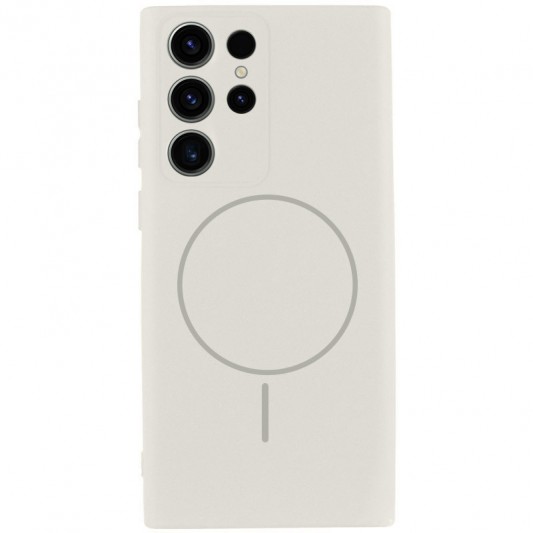 Чохол Silicone Cover Lakshmi Full Camera (AA) with MagFit для Samsung Galaxy S23 Ultra Білий / White