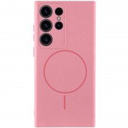 Чехол Silicone Cover Lakshmi Full Camera (AA) with MagFit для Samsung Galaxy S23 Ultra Розовый / Light pink