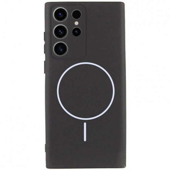 Чохол Silicone Cover Lakshmi Full Camera (AA) with MagFit для Samsung Galaxy S23 Ultra Чорний / Black