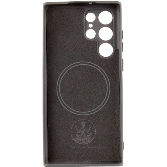 Чехол Silicone Cover Lakshmi Full Camera (AA) with MagFit для Samsung Galaxy S23 Ultra Черный / Black - изображение 1
