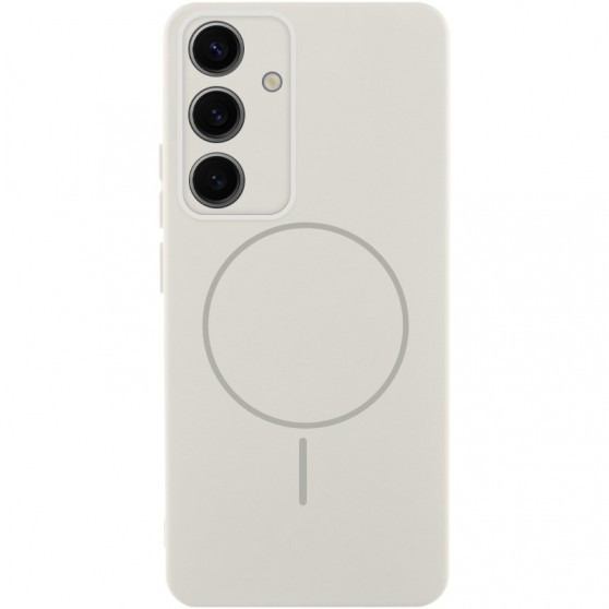 Чохол Silicone Cover Lakshmi Full Camera (AA) with MagFit для Samsung Galaxy S23+ Білий / White