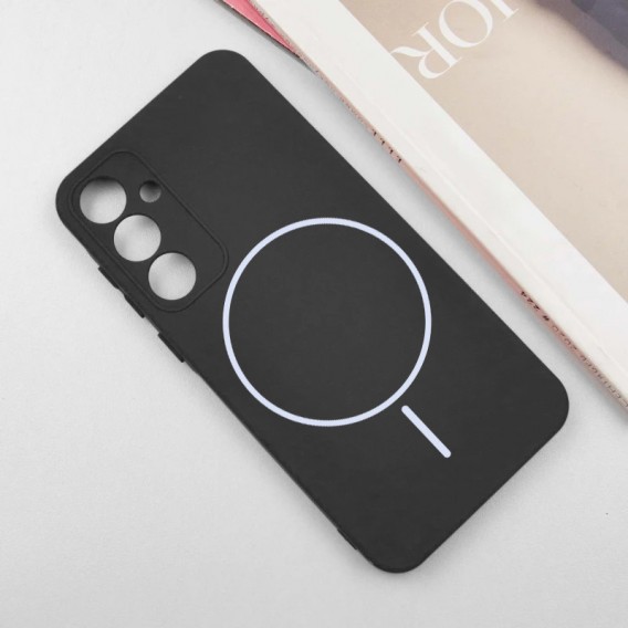 Чохол Silicone Cover Lakshmi Full Camera (AA) with MagFit для Samsung Galaxy S23+ Чорний / Black