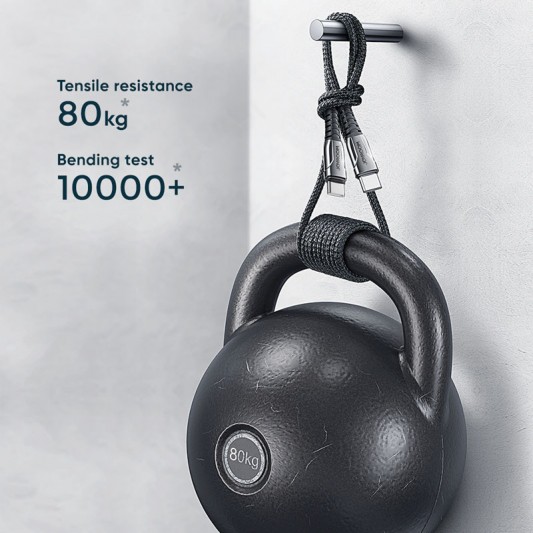 Дата кабель Joyroom S-1230K1 Type-C to Type-C 60W (1.2m) Чорний - зображення 2 
