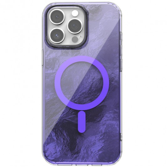 Чехол TPU Shiny Mountain (MagFit) для Apple iPhone 15 Pro Max (6.7") Purple