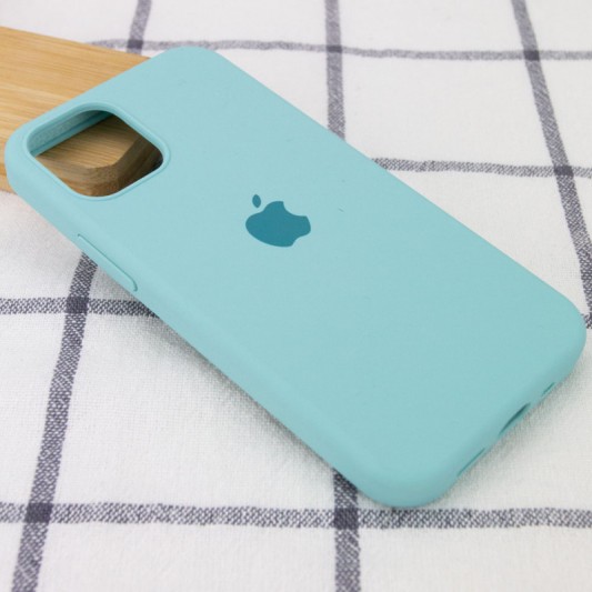 Чохол Silicone Case Full Protective (AA) для Apple iPhone 14 (6.1") Бірюзовий / Marine Green - зображення 1 