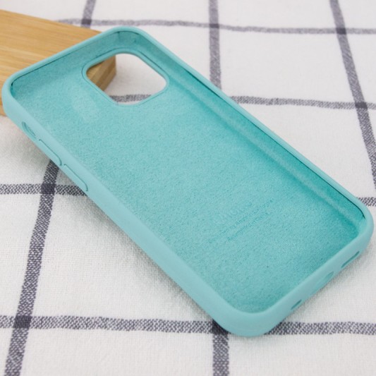 Чохол Silicone Case Full Protective (AA) для Apple iPhone 14 (6.1") Бірюзовий / Marine Green - зображення 2 