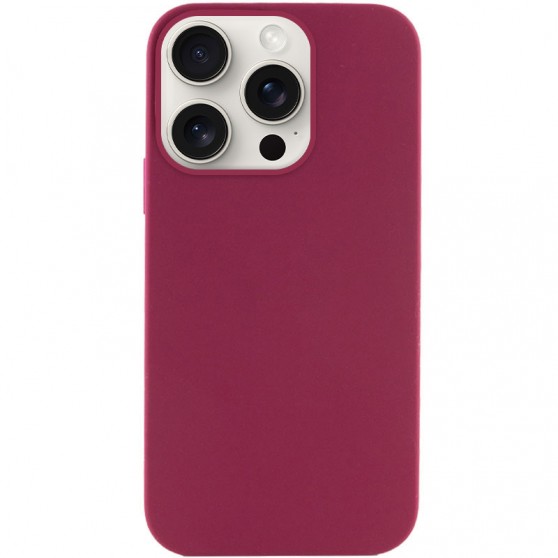 Чохол Silicone Case Full Protective (AA) NO LOGO для Apple iPhone 14 Pro (6.1") Бордовий / Maroon