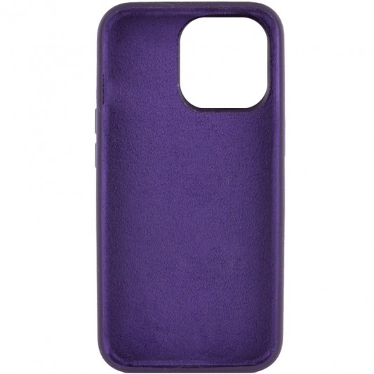 Чохол Silicone Case Full Protective (AA) NO LOGO для Apple iPhone 14 Pro Max (6.7") Фіолетовий / Elderberry - зображення 3 