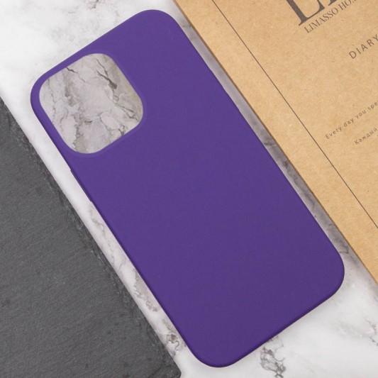 Чохол Silicone Case Full Protective (AA) NO LOGO для Apple iPhone 16 Pro (6.3") Фіолетовий / Amethyst - зображення 4 
