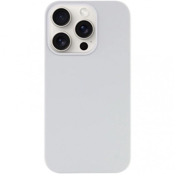 Чехол Silicone Case Full Protective (AA) NO LOGO для Apple iPhone 16 Pro (6.3") Белый / White