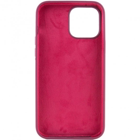 Чохол Silicone Case Full Protective (AA) NO LOGO для Apple iPhone 12 Pro / 12 (6.1") Бордовий / Plum - зображення 1 