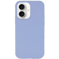 Чехол Silicone Case Full Protective (AA) NO LOGO для Apple iPhone 16 Plus (6.7") Голубой / Lilac Blue