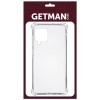 TPU чехол GETMAN Ease logo усиленные углы для Samsung Galaxy A12/M12 Бесцветный (прозрачный)