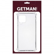 TPU чохол GETMAN Ease logo посилені кути для Samsung Galaxy A12 / M12 Безбарвний (прозорий)