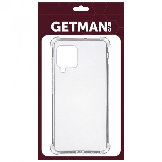TPU чохол GETMAN Ease logo посилені кути для Samsung Galaxy A12 / M12 Безбарвний (прозорий) - зображення 1 