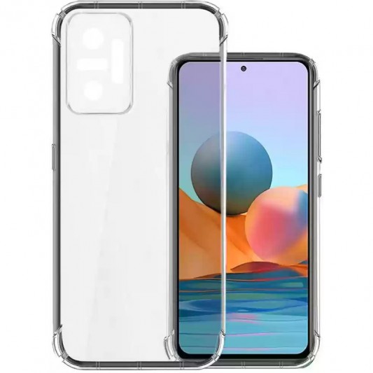 TPU чехол GETMAN Ease logo усиленные углы Full Camera для Xiaomi Redmi Note 10 Pro / 10 Pro Max Бесцветный (прозрачный) - изображение 1