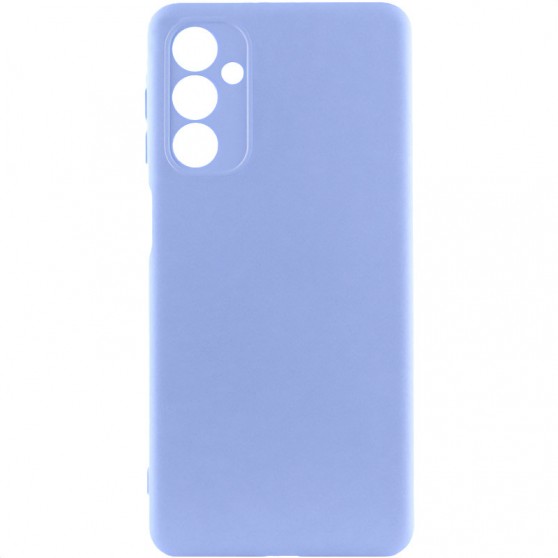 Чехол TPU GETMAN Liquid Silk Full Camera для Samsung Galaxy A24 4G Сиреневый / Light purple