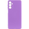 Чехол TPU GETMAN Liquid Silk Full Camera для Samsung Galaxy A24 4G Фиолетовый/Purple