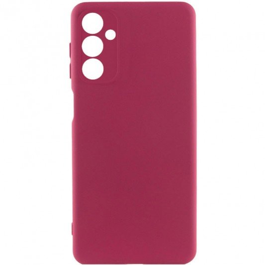 Чохол TPU GETMAN Liquid Silk Full Camera для Samsung Galaxy A24 4G Бордовий / Marsala