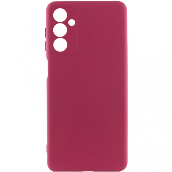 Чехол TPU GETMAN Liquid Silk Full Camera для Samsung Galaxy A24 4G Бордовый / Marsala